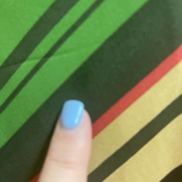 Striped skirt with side zip closure. - Picture 2 of 2